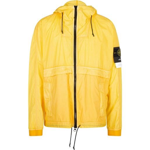 Stone Island giacca leggera con cappuccio - giallo