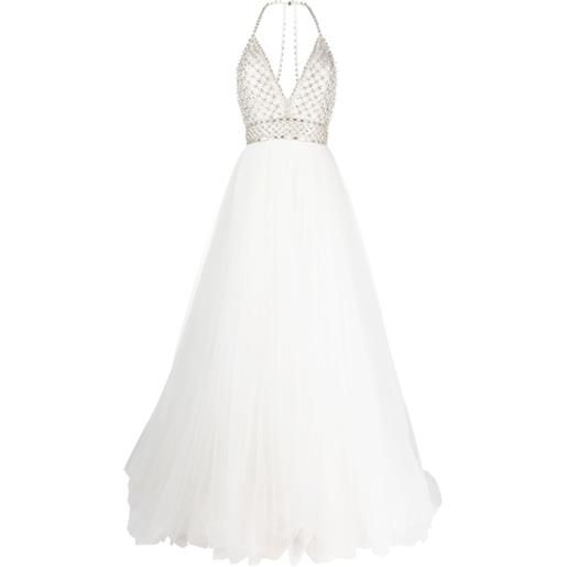 Jenny Packham abito da sera eva con decorazione - bianco
