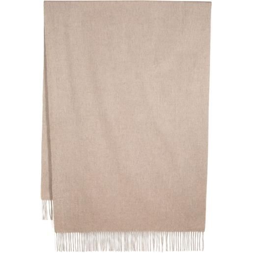 N.Peal scialle con frange - toni neutri