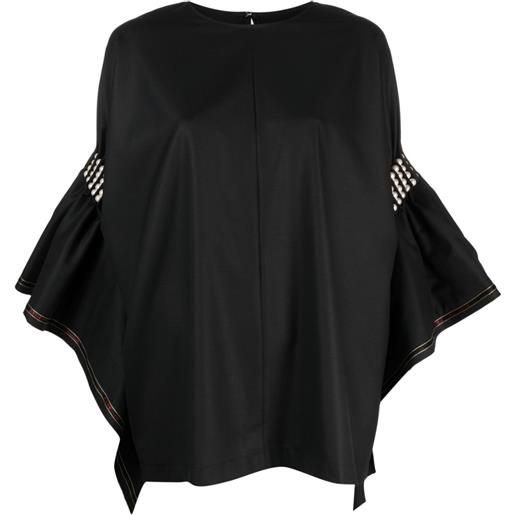 Junya Watanabe blusa con decorazione - nero