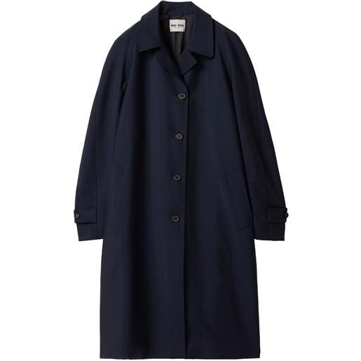 Miu Miu cappotto monopetto - blu