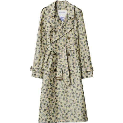 Burberry trench con stampa - toni neutri
