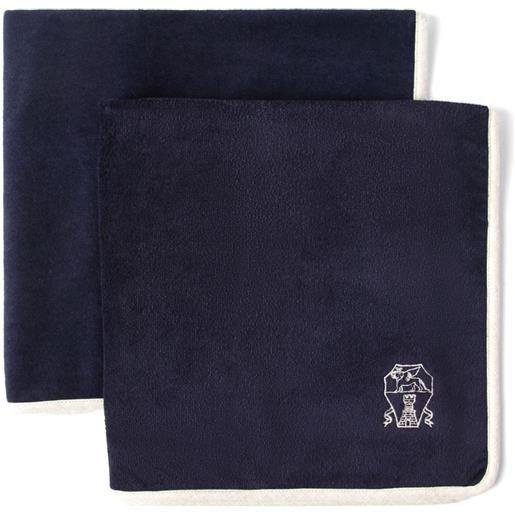 Brunello Cucinelli set di 2 asciugamani - blu