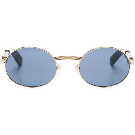 Cartier Eyewear occhiali da sole première de cartier ovali - oro