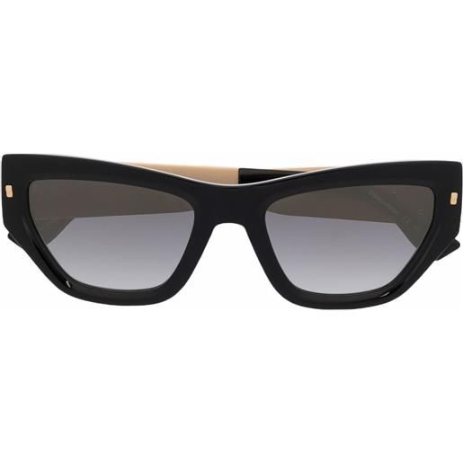 DSQUARED2 EYEWEAR occhiali da sole hype con applicazione - nero