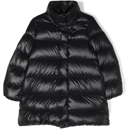 Fay Kids cappotto imbottito con collo rialzato - nero