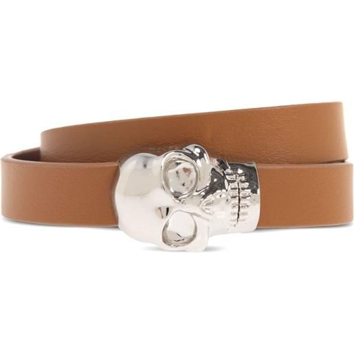 Alexander McQueen bracciale con applicazione - argento