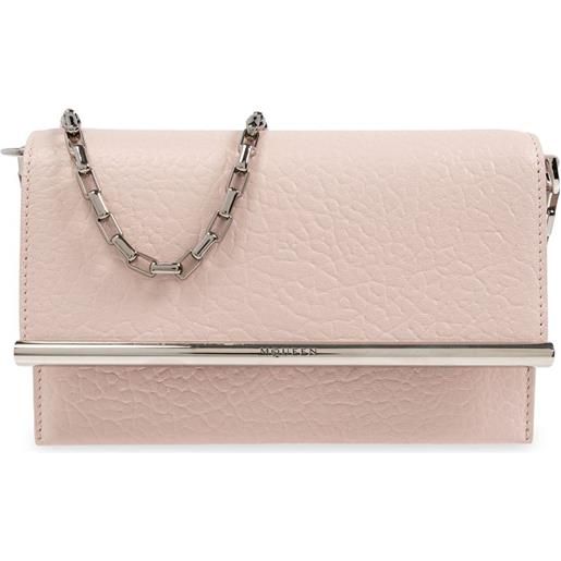 Alexander McQueen clutch t-bar - rosa