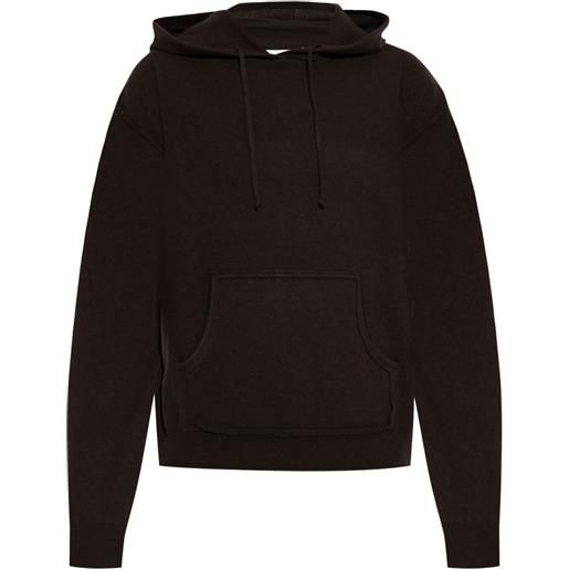 Maison Margiela felpa con cappuccio - marrone