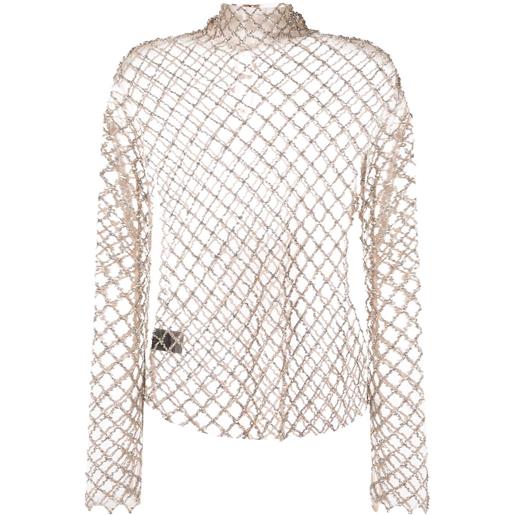 ISABEL MARANT top con decorazione - toni neutri