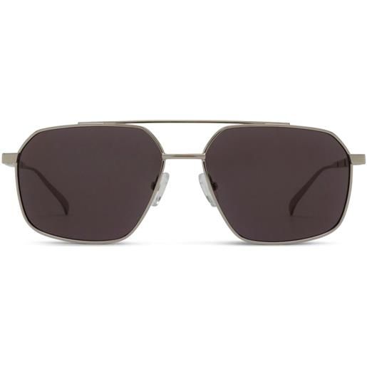 Alexander McQueen Eyewear occhiali da sole am0477s - argento
