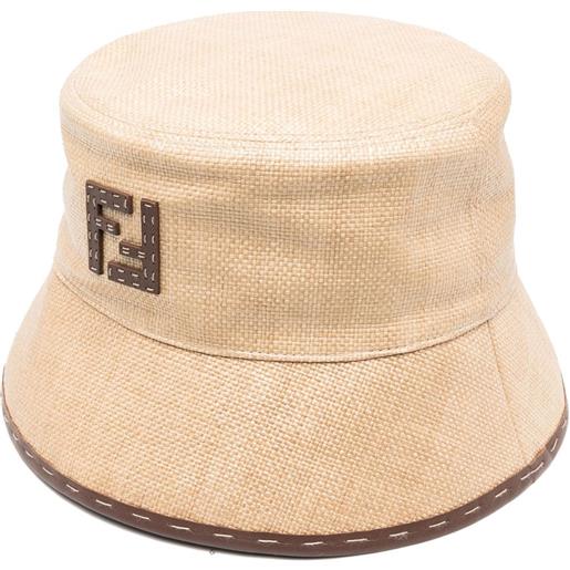 FENDI cappello da baseball con motivo ff - toni neutri
