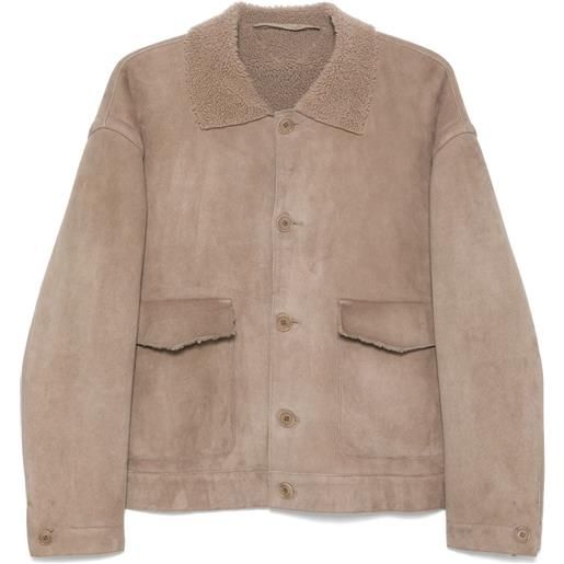 Salvatore Santoro giacca in suede - marrone