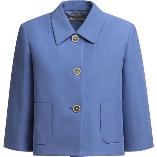 Marni giacca crop - blu