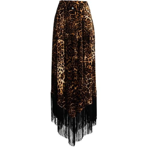 Roberto Cavalli gonna lunga con stampa - arancione