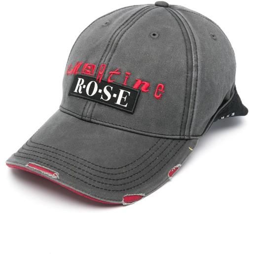 Martine Rose cappello da baseball con risvolto - grigio