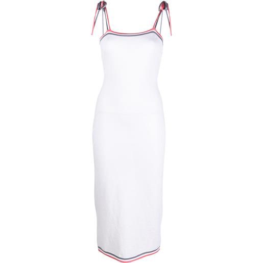 FENDI abito midi con monogramma - bianco