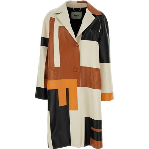 FENDI soprabito con stampa - toni neutri