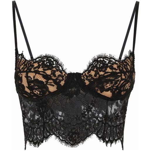 Dolce & Gabbana corsetto in pizzo - nero
