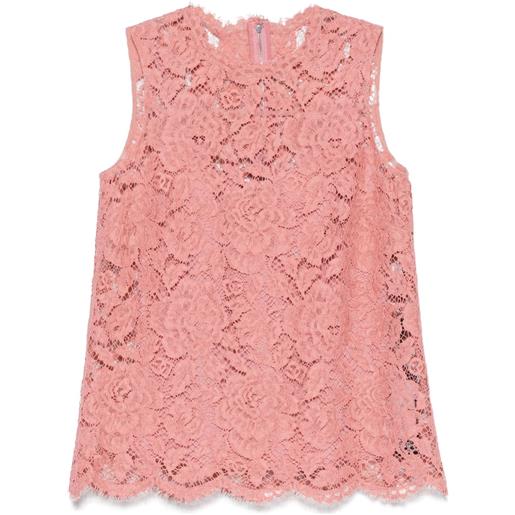 Dolce & Gabbana blusa in pizzo - rosa
