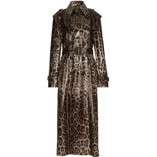 Dolce & Gabbana trench con cintura - marrone
