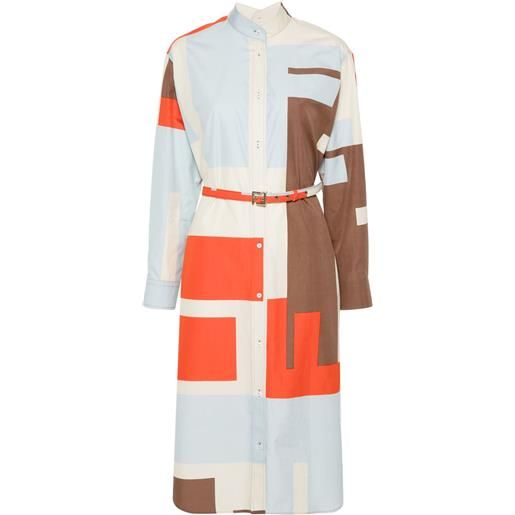 FENDI chemisier con stampa ff puzzle - toni neutri