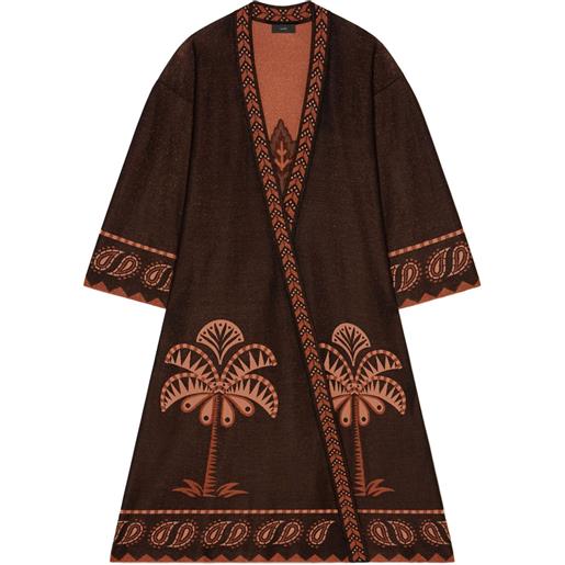 Alanui vestaglia wild wonder - marrone