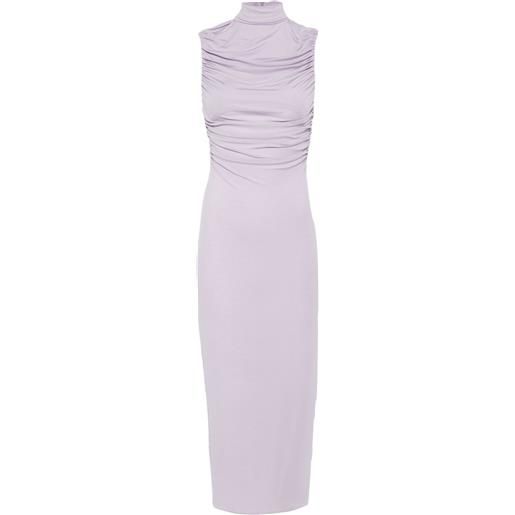 Magda Butrym abito midi con collo a lupetto - viola