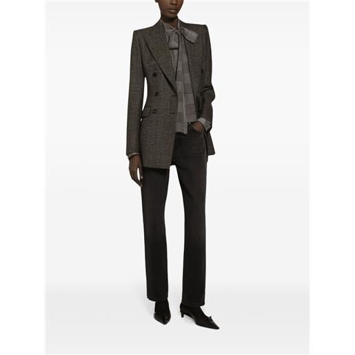 Dolce & Gabbana blusa principe di galles - grigio