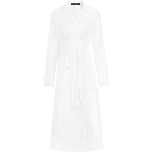 Dolce & Gabbana trench doppiopetto - bianco
