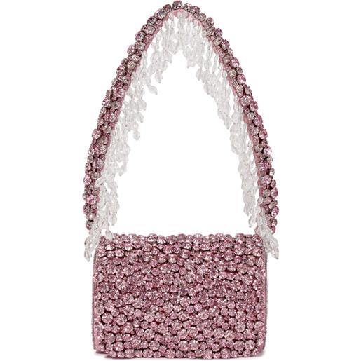 MAISON AVA borsa a spalla con decorazione - rosa