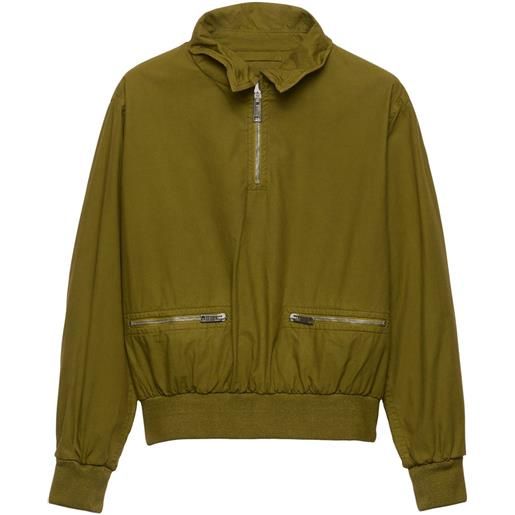 Prada giacca in popeline - verde