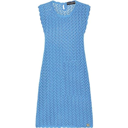 Dolce & Gabbana abito corto smanicato - blu