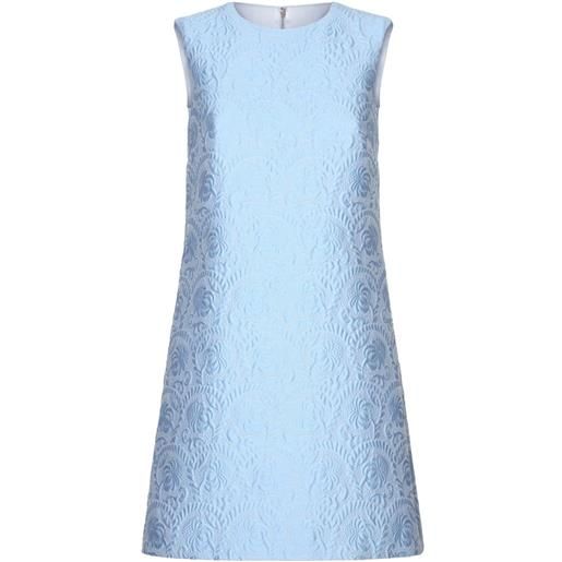 Dolce & Gabbana abito corto dna svasato - blu