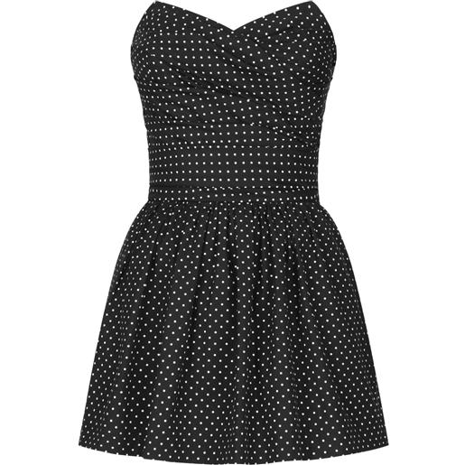 Dolce & Gabbana abito corto a pois - nero