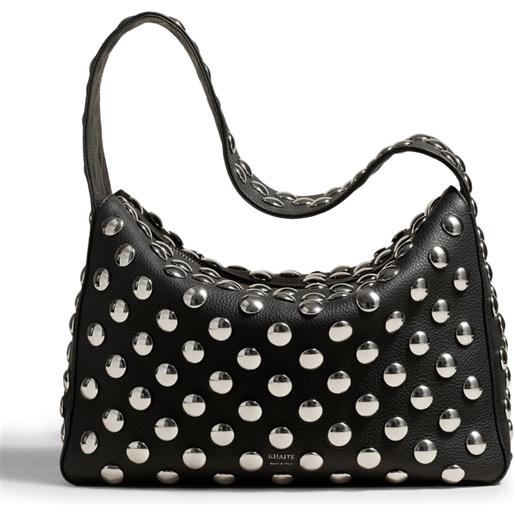 KHAITE borsa a spalla elena con borchie - nero