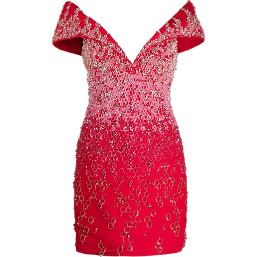 Saiid Kobeisy abito canton con spalle scoperte - rosso