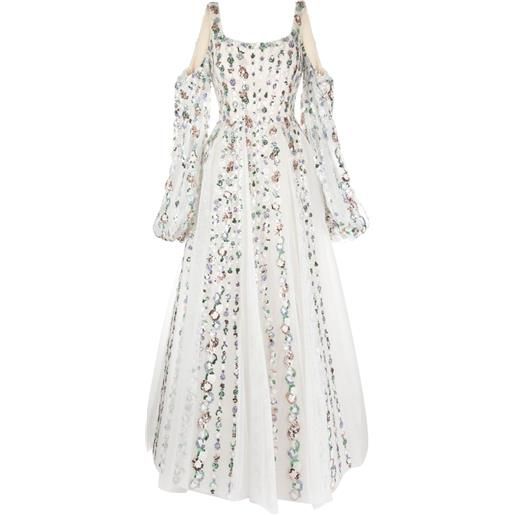 Saiid Kobeisy abito con spalle scoperte - bianco