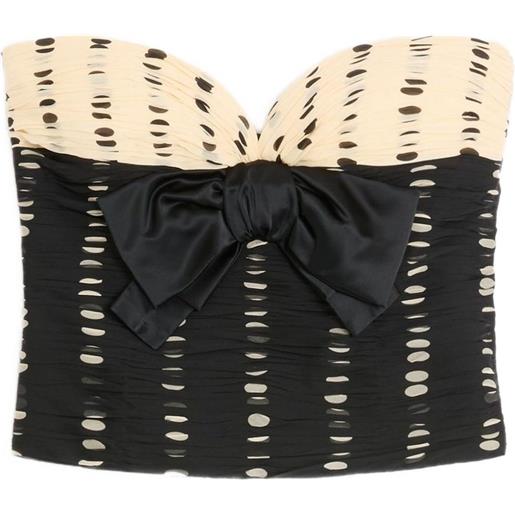 Valentino Garavani top con stampa plusdepois - nero