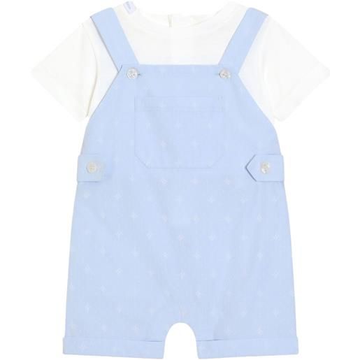 Dolce & Gabbana Kids tutina corta in cotone - blu