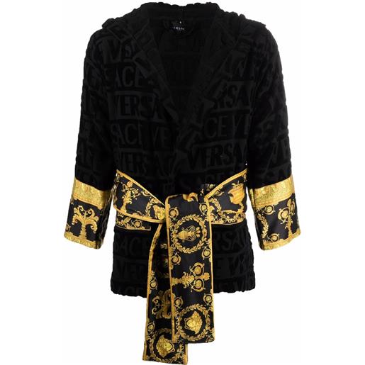 Versace accappatoio i love baroque - nero