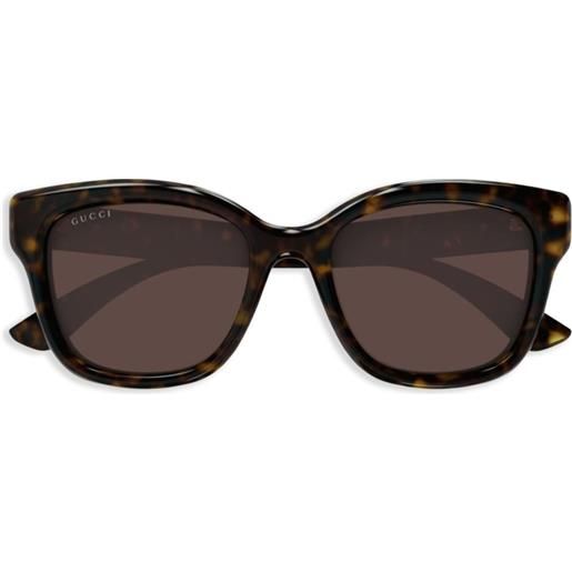 Gucci Eyewear occhiali da sole squadrati - marrone