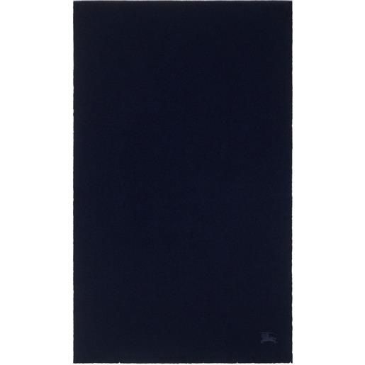 Burberry sciarpa con logo - blu