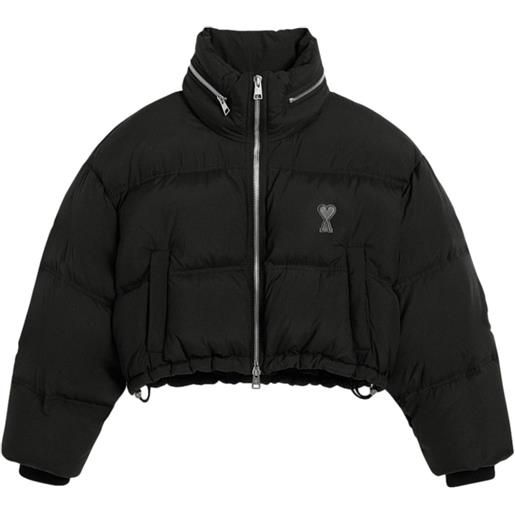 AMI Paris piumino con stampa - nero