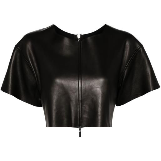 Maticevski t-shirt crop - nero