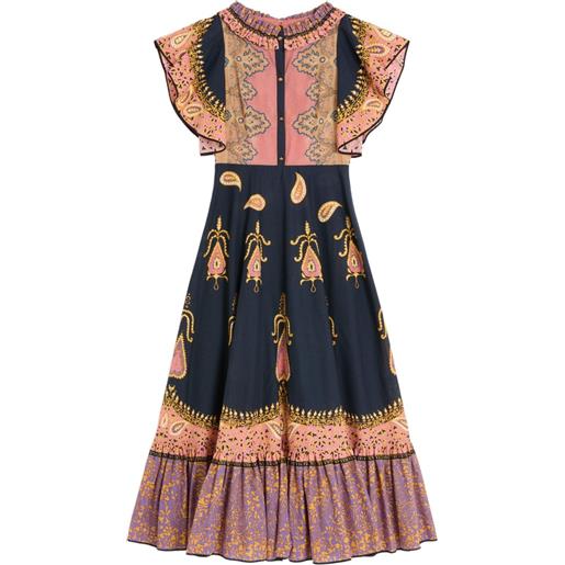 Valentino Garavani abito midi mussola - blu