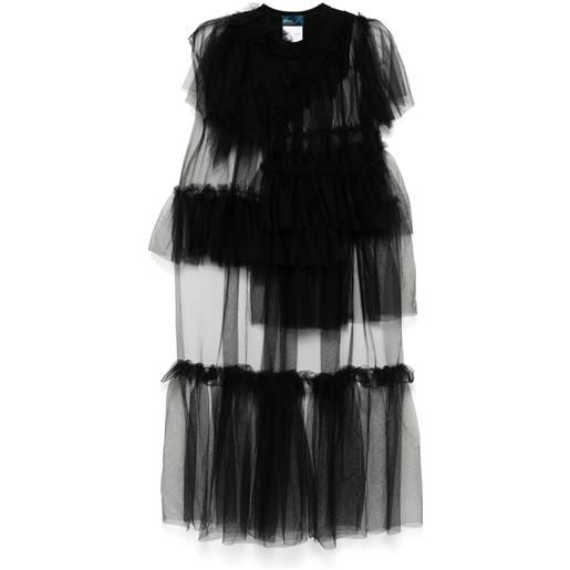 Kolor top con ruches - nero
