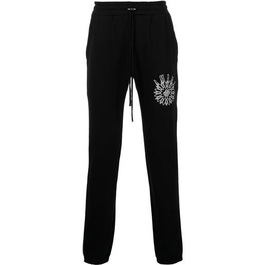 AMIRI pantaloni sportivi con stampa - nero