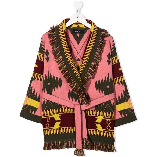 Alanui Kids cardigan con stampa astratta - rosa