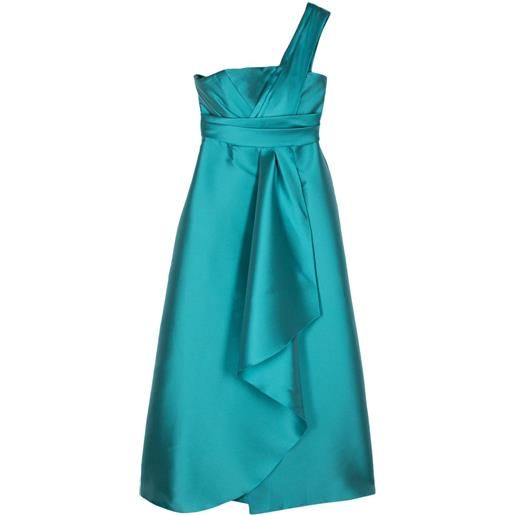 Alberta Ferretti abito lungo mikado - blu